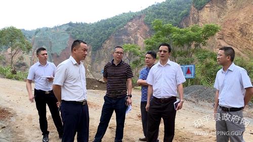 和平县领导调研非煤矿山安全检查工作